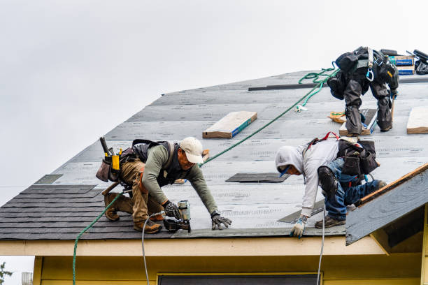 Professional Roofing technician working in Kerby, OR